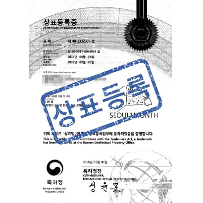 [상표] 30 SEOUL1MONTH, 제09류