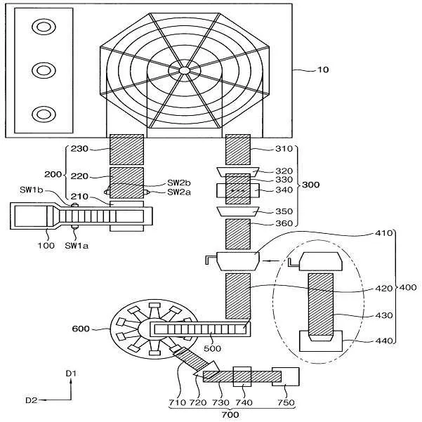Chicken freezing apparatus using individual fresh freezing Representative drawing