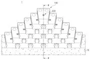 Integrated block-type retaining wall structure Representative drawing