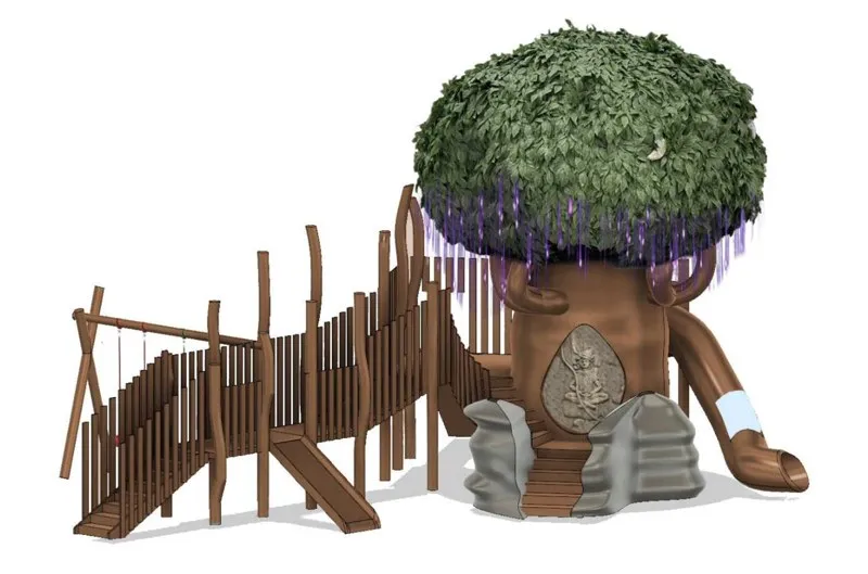 Combination play structure Representative drawing