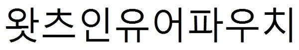 왓츠인유어파우치 Mark