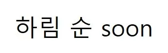 하림 순 soon Mark